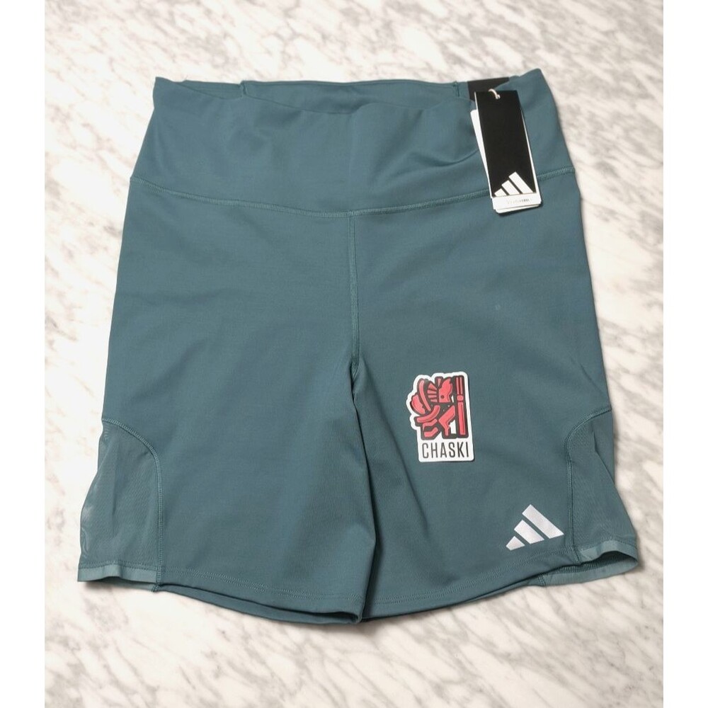 adidas Adi365 Running ClimaCool+ Tights 7" Leggings Teal women Large KA0659 NEW